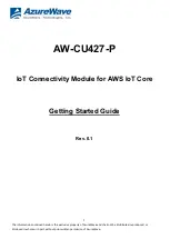 Preview for 1 page of AzureWave AW-CU427-P Getting Started Manual