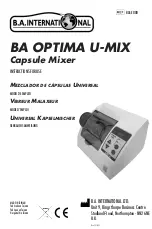 Preview for 1 page of B.A. International BA OPTIMA U-MIX Instructions For Use Manual