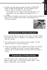 Preview for 9 page of B.A. International BA OPTIMA U-MIX Instructions For Use Manual