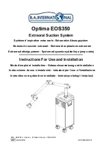 B.A. International Optima EOS350 Instructions For Use And Installation preview