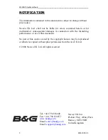 Preview for 2 page of B & G H3000 Pilot Owner'S Manual