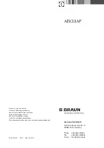 Preview for 90 page of B. Braun FAV5 Instructions For Use Manual