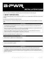 B-PWR PMRB-SLASH-165 Installation Manual preview