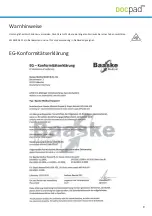 Preview for 10 page of Baaske Medical Docpad Tab 8 User Manual