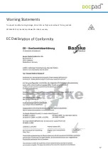 Preview for 18 page of Baaske Medical Docpad Tab 8 User Manual