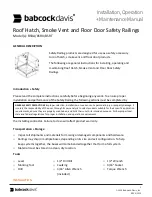 Preview for 1 page of babcockdavis BSRA Installation, Operation & Maintenance Manual