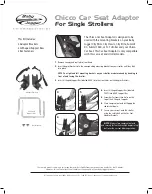 Baby Jogger CAR SEAT ADAPTER User Manual preview