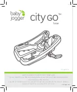 Baby Jogger city GO Instructions Manual preview