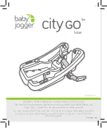 Preview for 29 page of Baby Jogger city GO Instructions Manual