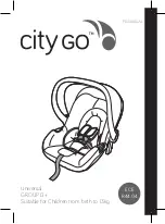 Baby Jogger city GO Manual preview