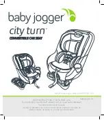 Baby Jogger city turn Manual preview