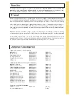 Preview for 9 page of Baby Lock evolve BLE8W Instruction And Reference Manual