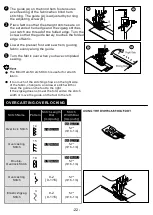 Preview for 24 page of Baby Lock Jazz BLMJZ Instruction And Reference Manual