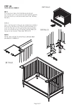 Preview for 5 page of baby&child AIRIN SPINDLE CRIB TODDLER
CONVERSION KIT 105196 Instructions Manual