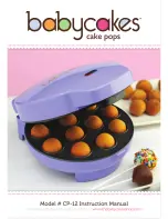 Babycakes CP-12 Instruction Manual preview