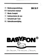 Babyfon BM 50 P Instruction Manual preview