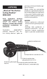 Preview for 138 page of BaByliss PRO MiraCurl the Perfect Curling Machine Manual