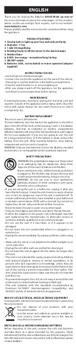 Preview for 2 page of BaByliss 8435E User Manual