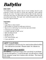 Preview for 2 page of BaByliss BIG HAIR 2885U Instructions For Use Manual