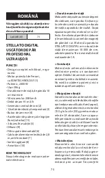 Preview for 75 page of BaBylissPro STELLATODIGITAL 4rtists Manual