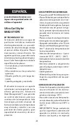 Preview for 22 page of BaBylissPro Ultra Curl Styler BAB2071EPE Manual