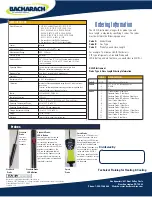 Preview for 2 page of Bacharach H25-IR Specifications