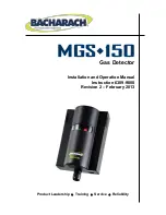 Bacharach MGS-150 Installation And Operation Manual preview