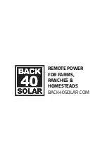 Preview for 16 page of BACK40 SOLAR VC1-HR4 Manual