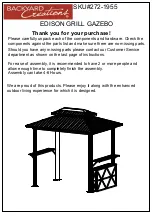 Preview for 1 page of Backyard Creations EDISON 272-1955 Manual