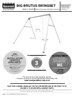 Backyard Discovery BIG BRUTUS SWINGSET 1952050 Owner'S Manual & Assembly Instructions preview