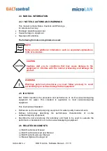 Preview for 7 page of BACTcontrol microLAN Software Manual