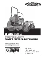 Bad Boy ZT ELITE Owner'S, Service & Parts Manual preview