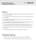 Preview for 2 page of Badeloft AT-04 Installation Manual