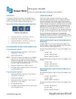 Preview for 1 page of Badger Meter M-series Connecting Manual