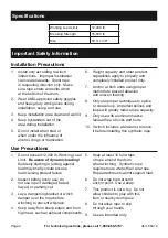 Preview for 2 page of Badland 56412 Owner'S Manual & Safety Instructions