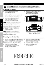 Preview for 8 page of Badland ZXR 9500 User Manual