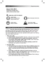 Preview for 2 page of Bahco BCL32G1 Operating Instructions Manual