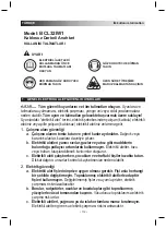 Preview for 112 page of Bahco BCL32IW1 Operating Instructions Manual