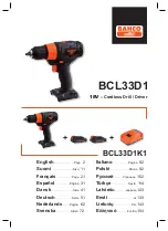 Preview for 1 page of Bahco BCL33D1 Manual