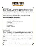 Preview for 5 page of Baileigh Industrial 1021650 Operator'S Manual