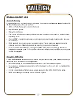 Preview for 40 page of Baileigh Industrial B8085 Operator'S Manual