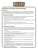 Preview for 43 page of Baileigh Industrial B8085 Operator'S Manual