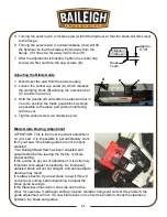 Preview for 40 page of Baileigh Industrial BS-350SA Operator'S Manual