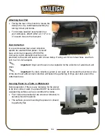 Preview for 19 page of Baileigh Industrial IP-1306 Operator'S Manual