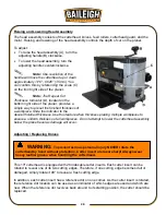 Preview for 23 page of Baileigh Industrial IP-1306 Operator'S Manual