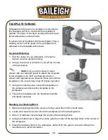 Preview for 38 page of Baileigh Industrial WL-1218VS Operator'S Manual