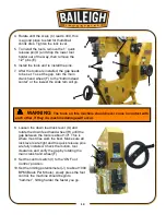 Preview for 15 page of Baileigh B8935 Operator'S Manual