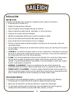 Preview for 12 page of Baileigh DBG-62 Operator'S Manual