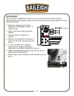 Preview for 40 page of Baileigh PL-1340E-1.0 Operator'S Manual