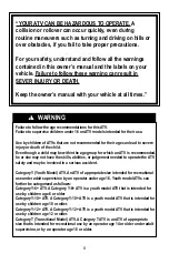 Preview for 2 page of Baja motorsports BA90-2 Owner'S Manual